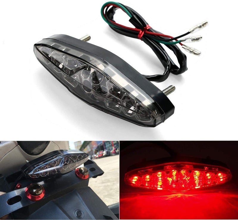 CICMOD Motorcycle Led Brake Running Tail Light 12V Universal for Quad ATV Dirt Bike Custom Chopper - Image 2